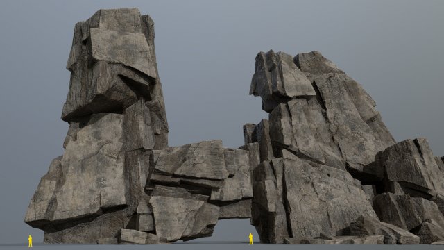 Cliff rocks 3D-Modell .c4d .max .obj .3ds .fbx .stl .blend 