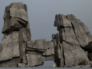 절벽 바위 3D 모델