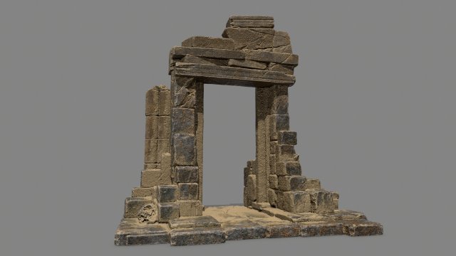 Ruin Gate Modèle 3D .c4d .max .obj .3ds .fbx .stl .blend 