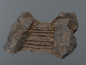 Ruin Stairs Modèle 3D