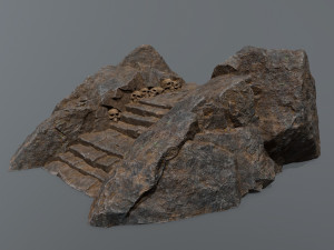 Ruin Stairs Modèle 3D