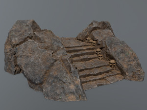Ruin Stairs Modèle 3D