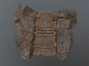Ruin Stairs 3D Model