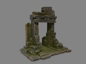 Ruin Gate 3D Model