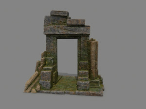 Ruin Gate 3D Model