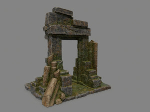 Ruin Gate 3D Model