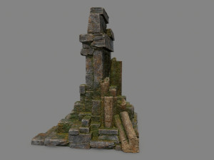 Ruin Gate 3D Model