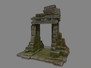 Ruin Gate 3D Model