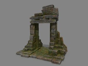 Ruin Gate 3D Model