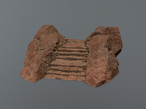 Ruin Stairs 3D Model