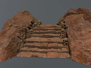 Ruin Stairs 3D Model