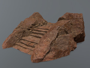 Ruin Stairs 3D Модель