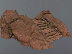 Ruin Stairs 3D Model