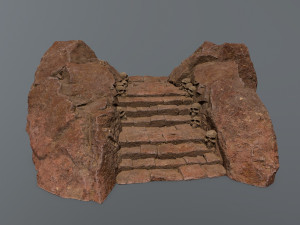 Ruin Stairs 3D Модель