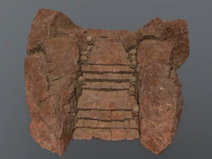 Ruin Stairs 3D Model