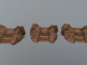 Ruin Stairs 3D Model