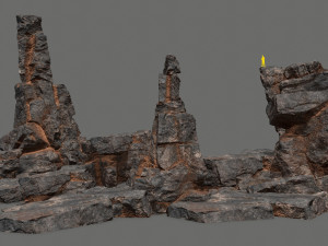 Cliff rocks 3D 모델