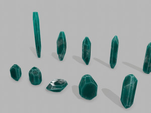 Crystal set 3D Model