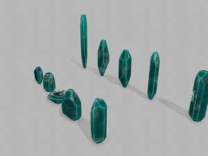 Crystal set 3D Model