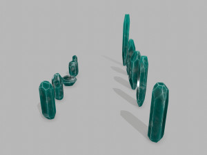 Crystal set 3D Model