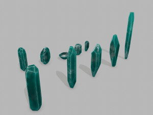 Crystal set 3D Model