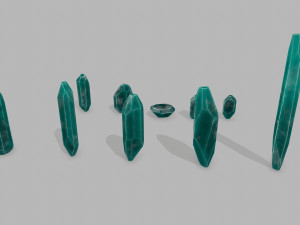 Crystal set 3D Model