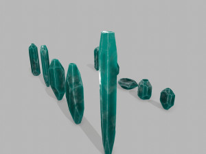 Crystal set 3D Model