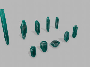 Crystal set 3D Model