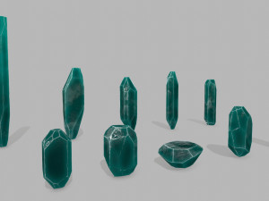 Crystal set 3D Model