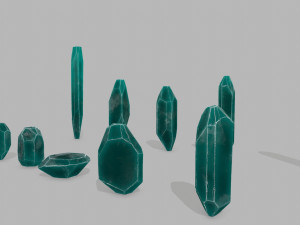 Crystal set 3D Model