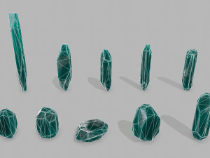 Crystal set 3D Model