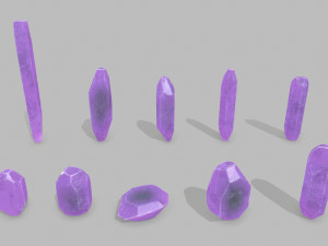 Crystal set 3D Model