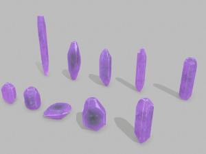 Crystal set 3D Model