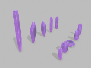 Crystal set 3D Model