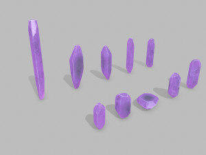 Crystal set 3D Model