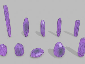 Crystal set 3D Model
