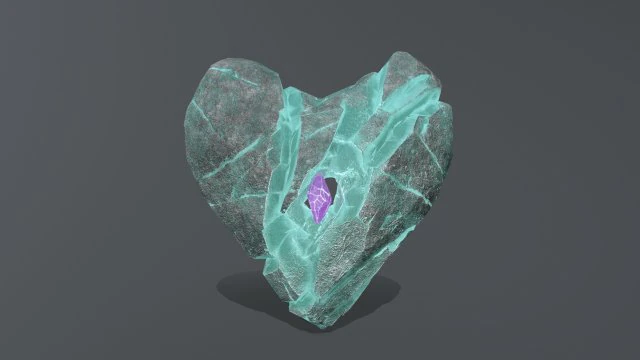 Broken Heart 3D Model .c4d .max .obj .3ds .fbx .stl .blend 