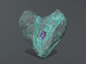 Broken Heart 3D Model