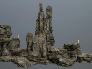 Cliff rocks 3D Model