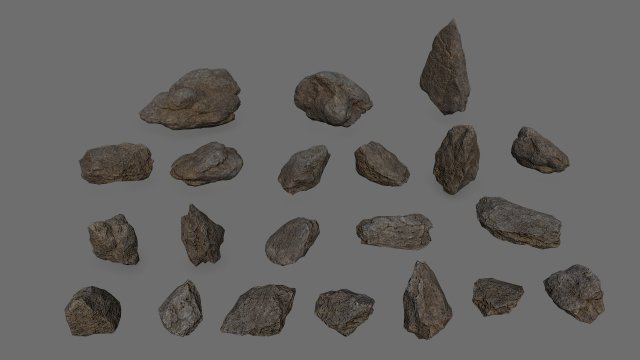 Rocks Modelo 3D .c4d .max .obj .3ds .fbx .stl .blend 