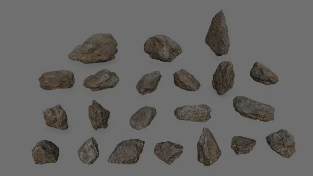 Rocks 3D Model .c4d .max .obj .3ds .fbx .stl .blend