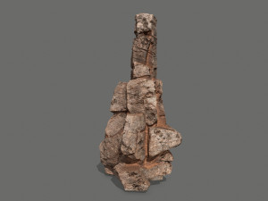 Desert rocks Model 3D