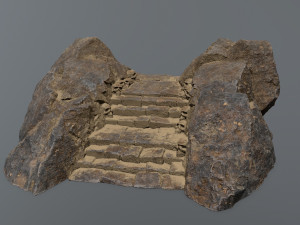 Ruin Stairs Model 3D