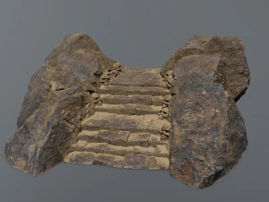 Ruin Stairs 3D Model