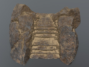 Ruin Stairs Model 3D