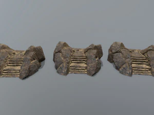 Ruin Stairs 3D Model