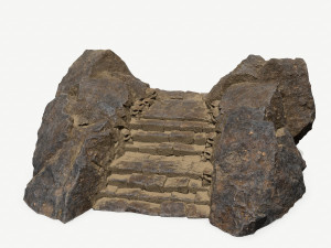 Ruin Stairs Model 3D