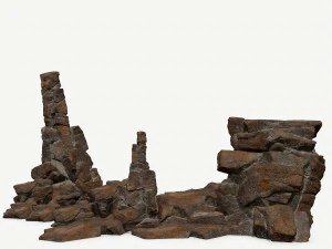 rocas del desierto Modelo 3D