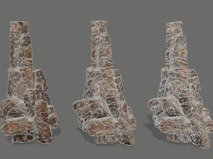 Desert rocks 3D Model