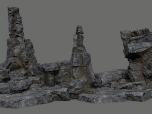 Cliff rocks Modello 3D